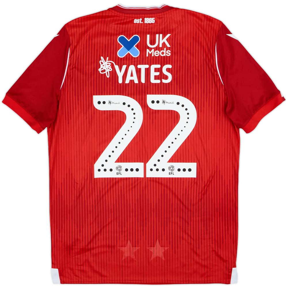 2019-20 Nottingham Forest Home Shirt Yates #22 - 9/10 - (XL)