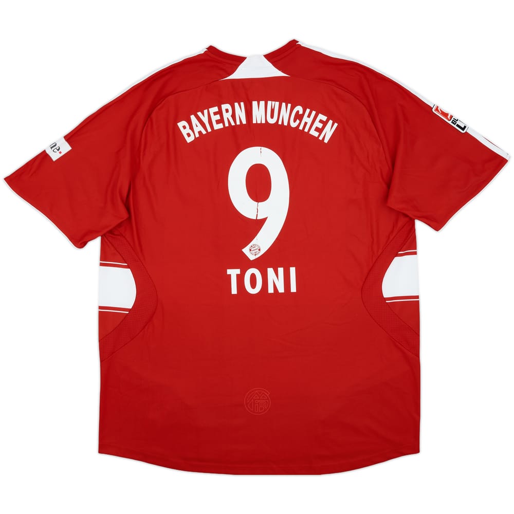 2007-08 Bayern Munich Home Shirt Toni #9 - 7/10 - (XXL)