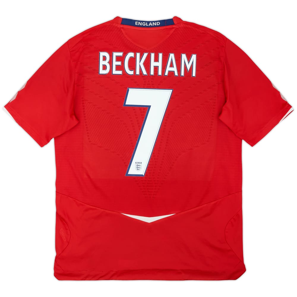 2008-10 England Away Shirt Beckham #7 - 5/10 - (L)