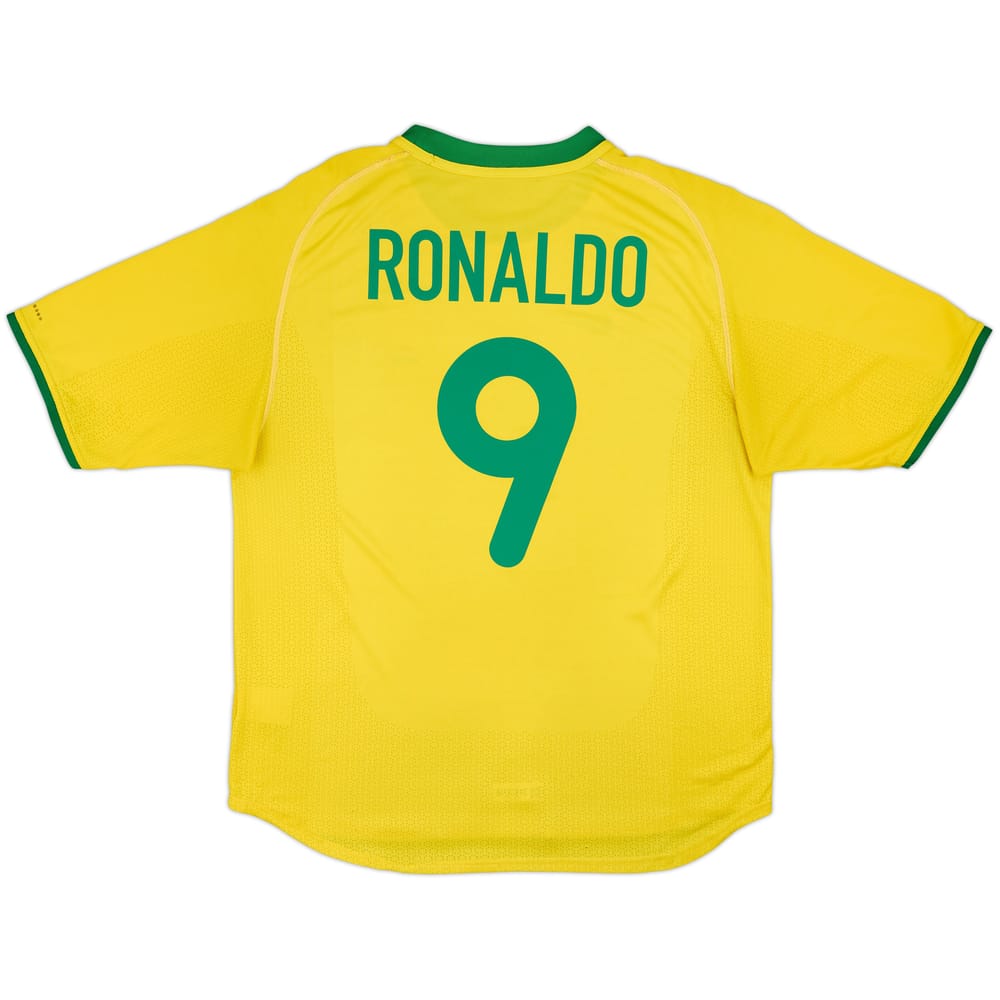 2000-02 Brazil Home Shirt Ronaldo #9 - 5/10 - (XL)
