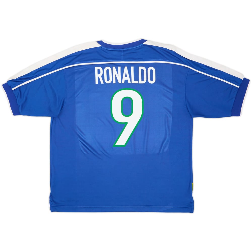 1998-00 Brazil Away Shirt Ronaldo #9 - 8/10 - (XL)