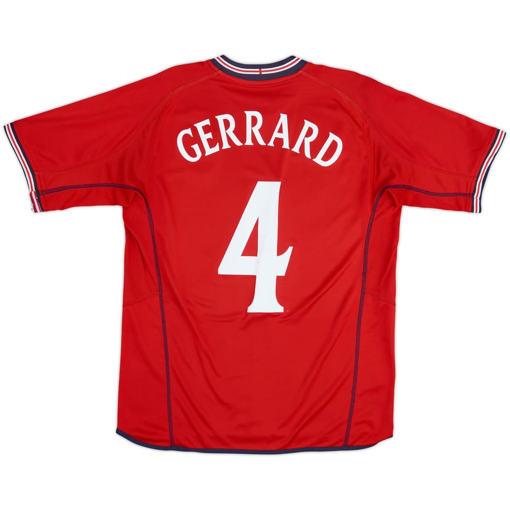 2002-04 England Away Shirt Gerrard #4 - 4/10 - (L)