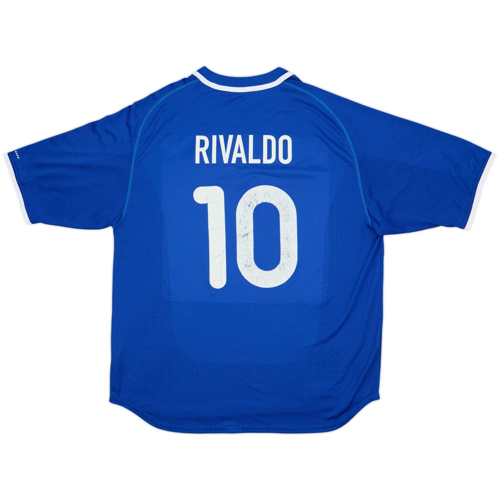 2000-02 Brazil Away Shirt Rivaldo #10 - 6/10 - (XL)