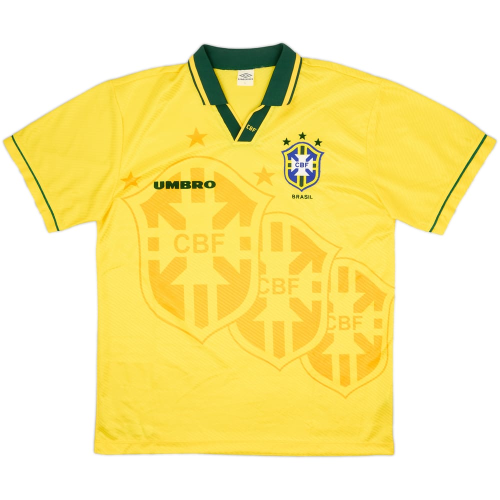 1994 Brazil Home Shirt - 10/10 - (L)