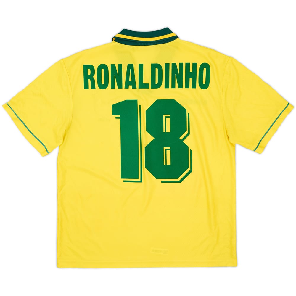 1994 Brazil Home Shirt Ronaldinho #18 - 6/10 - (M)