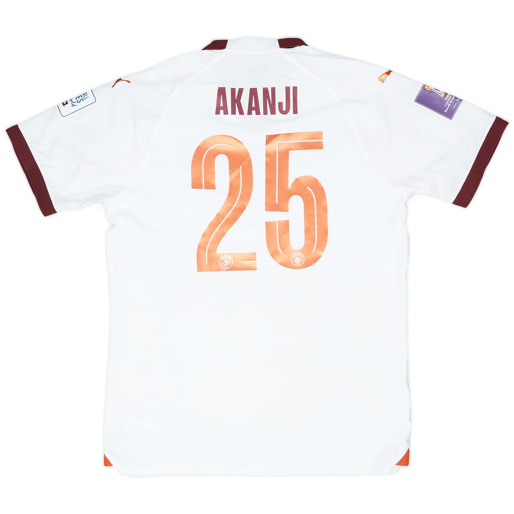 2023-24 Manchester City Match Issue Club World Cup Away Shirt Akanji #25