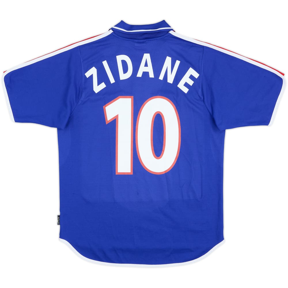 2000-02 France Home Shirt Zidane #10 - 8/10 - (M)