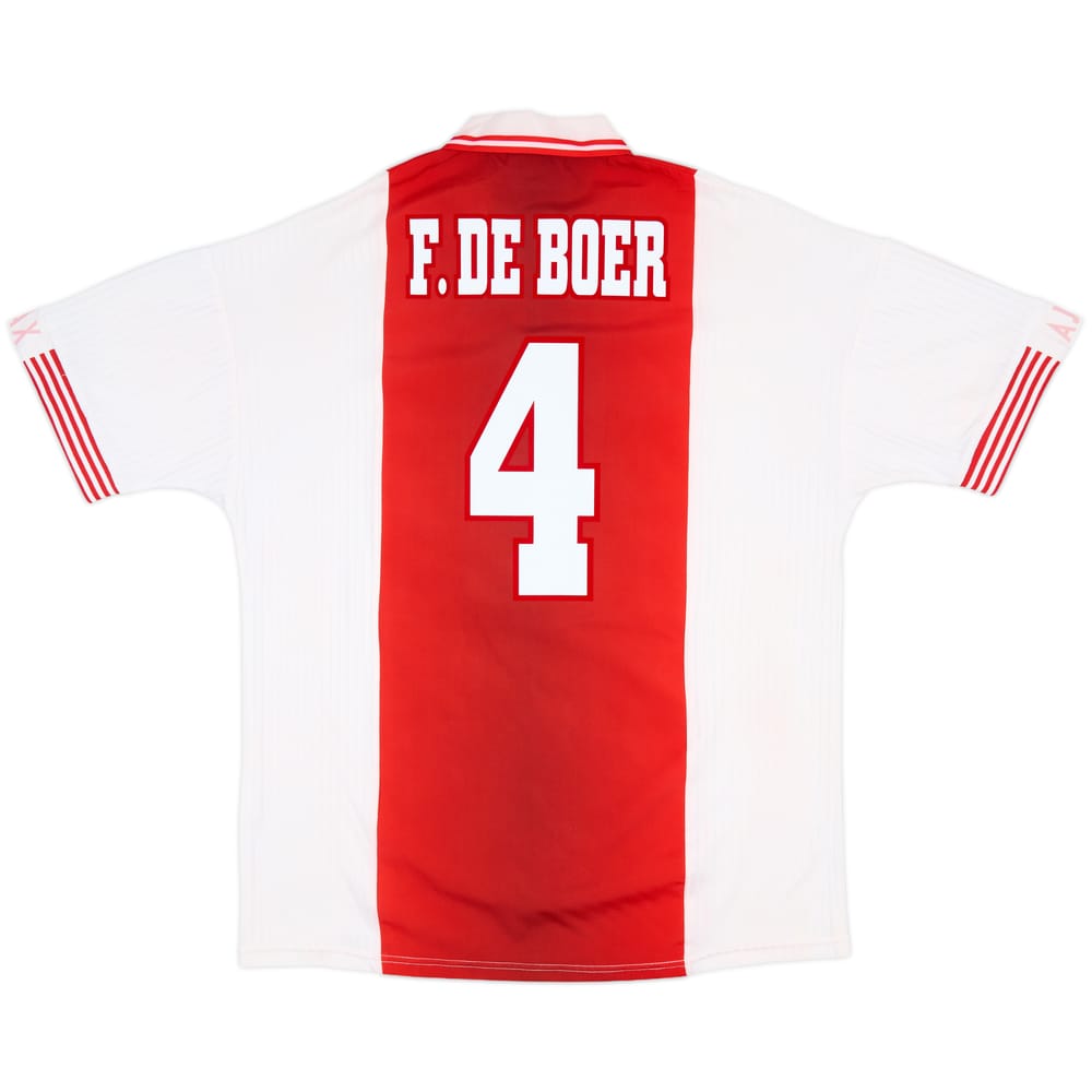 1997-98 Ajax Home Shirt F.De Boer #4 - 8/10 - (L)