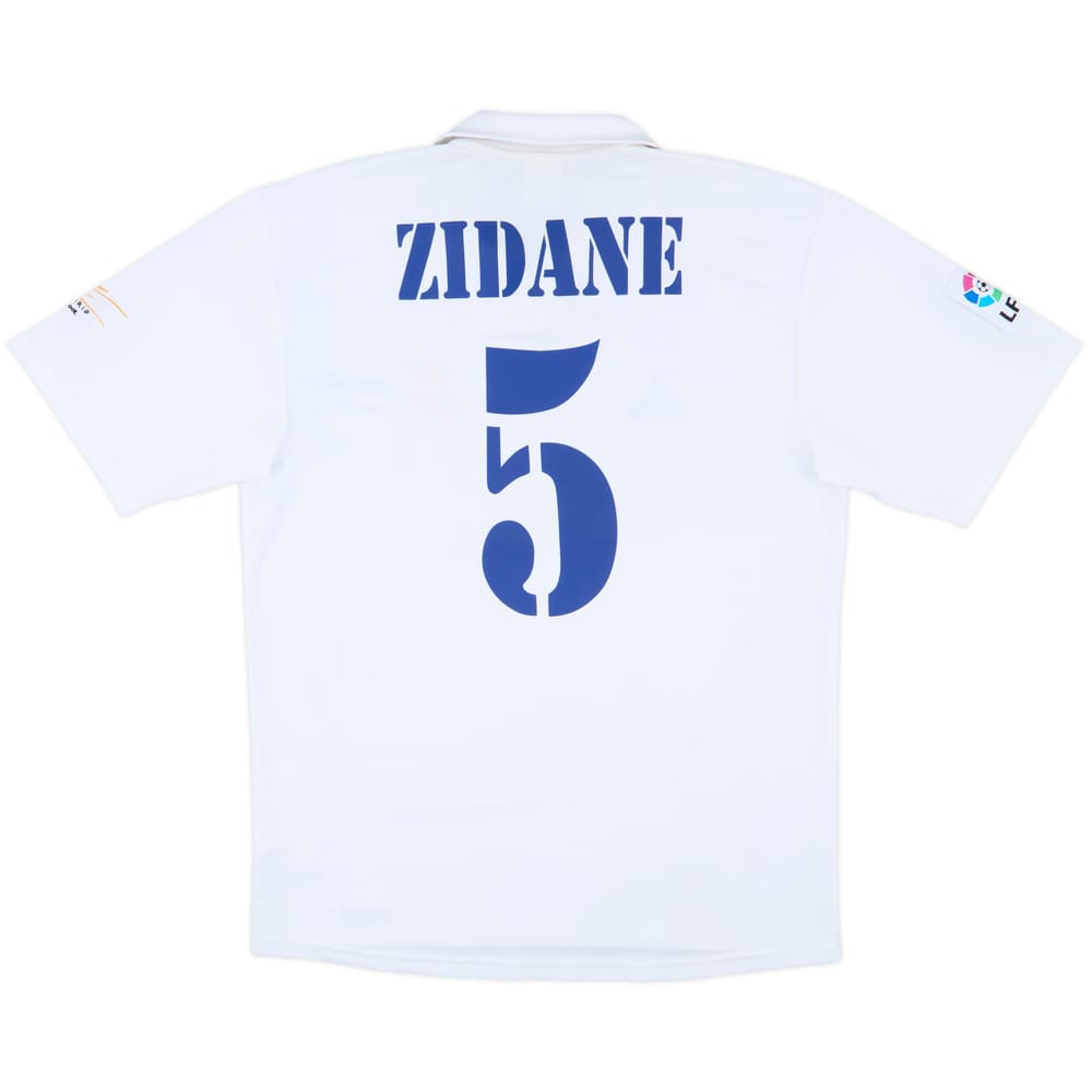 2002-03 Real Madrid Centenary Home Shirt Zidane #5 - 6/10 - (M)