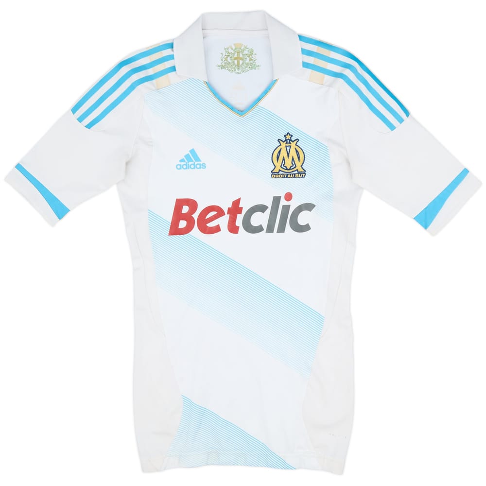 2011-12 Olympique Marseille Player Issue TechFit Home Shirt - 7/10 - (M)