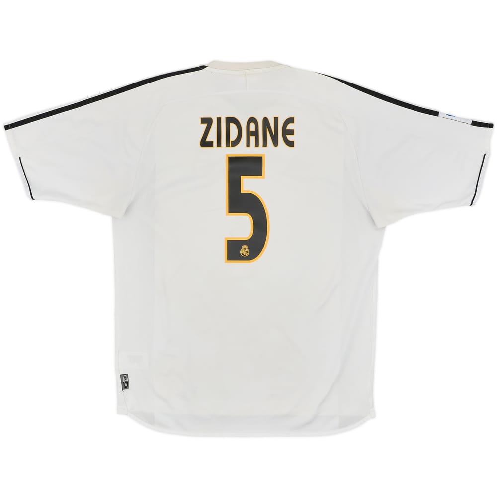 2003-04 Real Madrid Home Shirt Zidane #5 - 6/10 - (L)