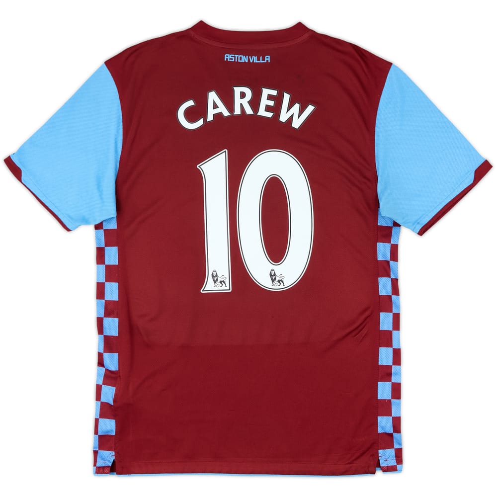 2010-11 Aston Villa Home Shirt Carew #10 - 9/10 - (M)