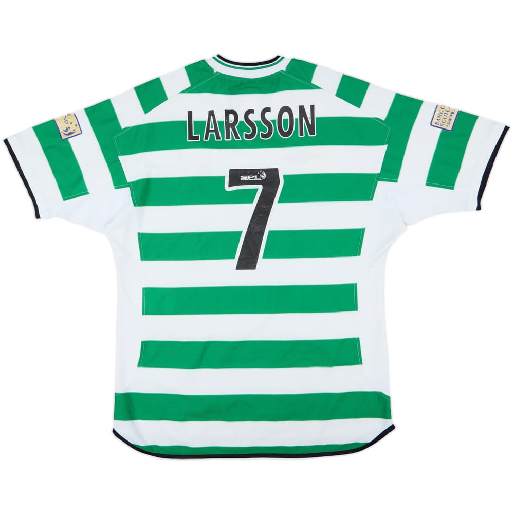2001-03 Celtic Home Shirt Larsson #7 - 5/10 - (XL)