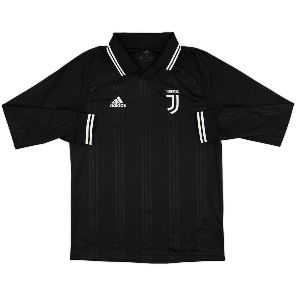 2019-20 Juventus Icon adidas Training L/S Shirt - 8/10 - (S)
