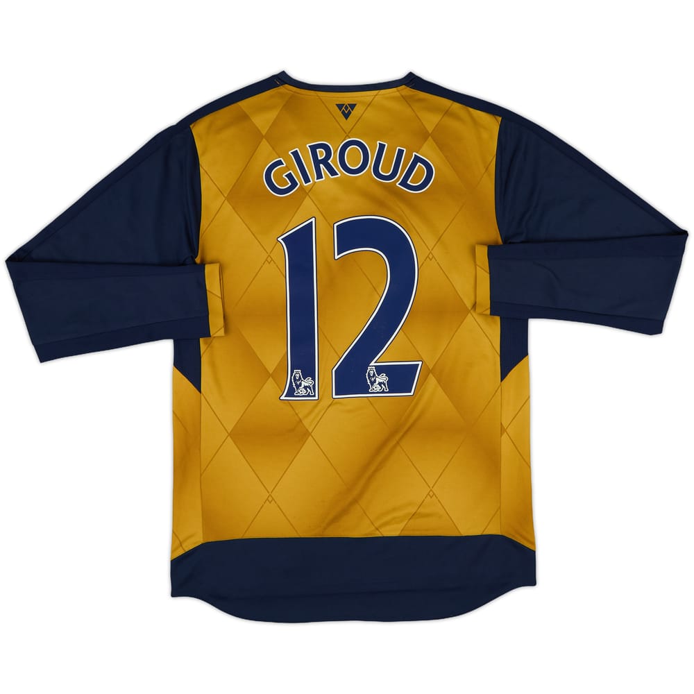 2015-16 Arsenal Away L/S Shirt Giroud #12 - 8/10 - (M)