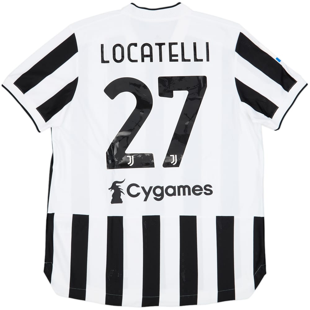 2021-22 Juventus Authentic Home Shirt Locatelli #27 (XL)