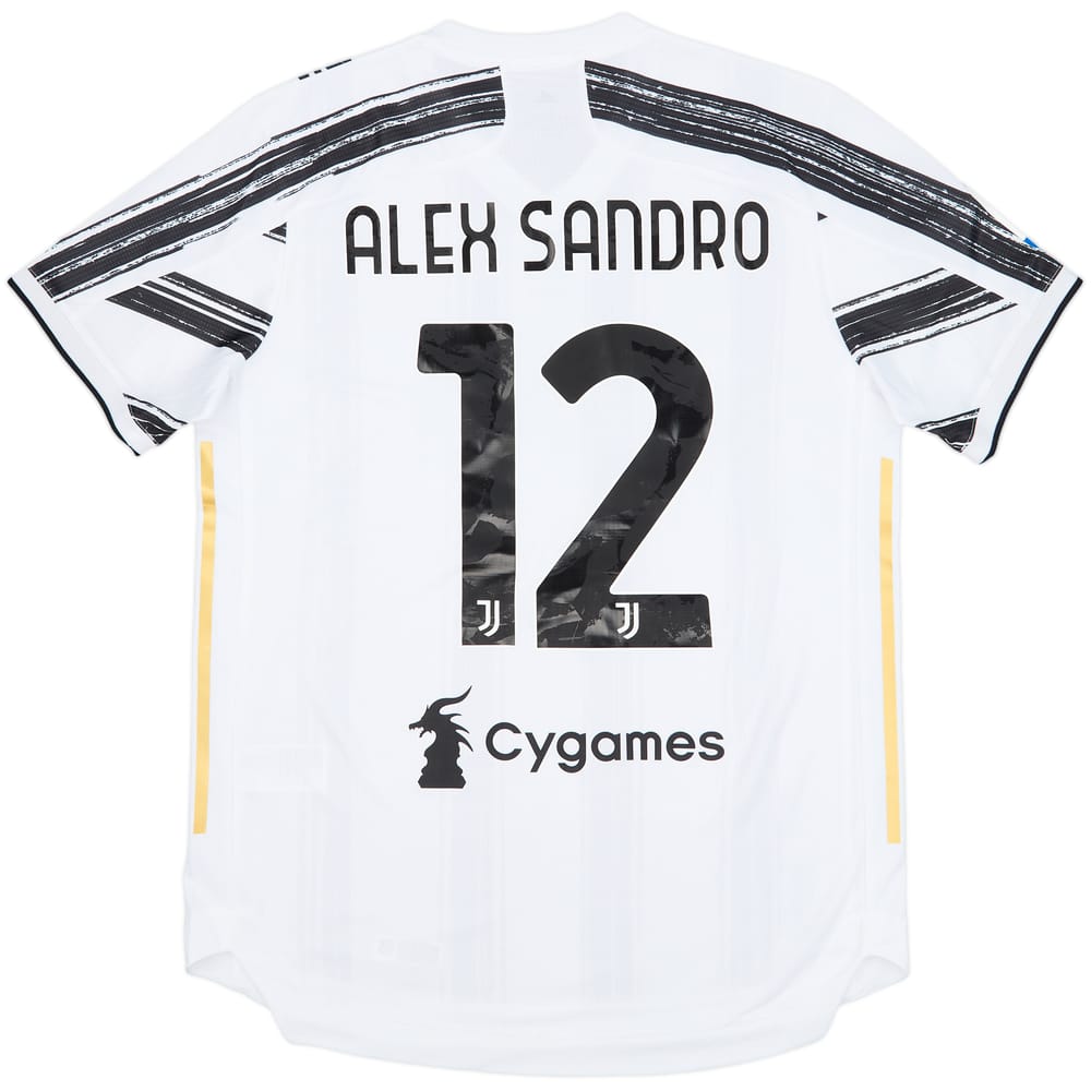 2020-21 Juventus Authentic Home Shirt Alex Sandro #12 (L)