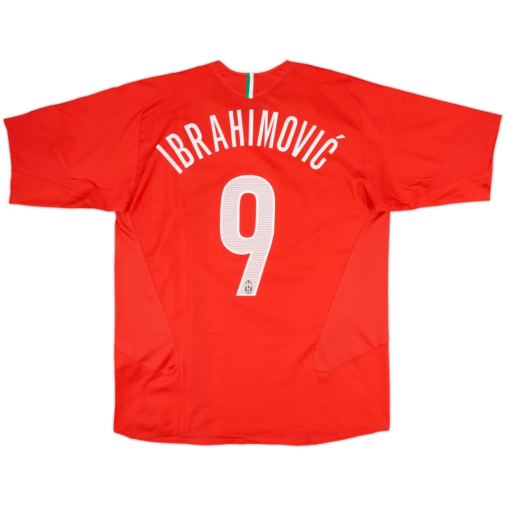 2005-06 Juventus Away Shirt Ibrahimovic #9 - 8/10 - (L)