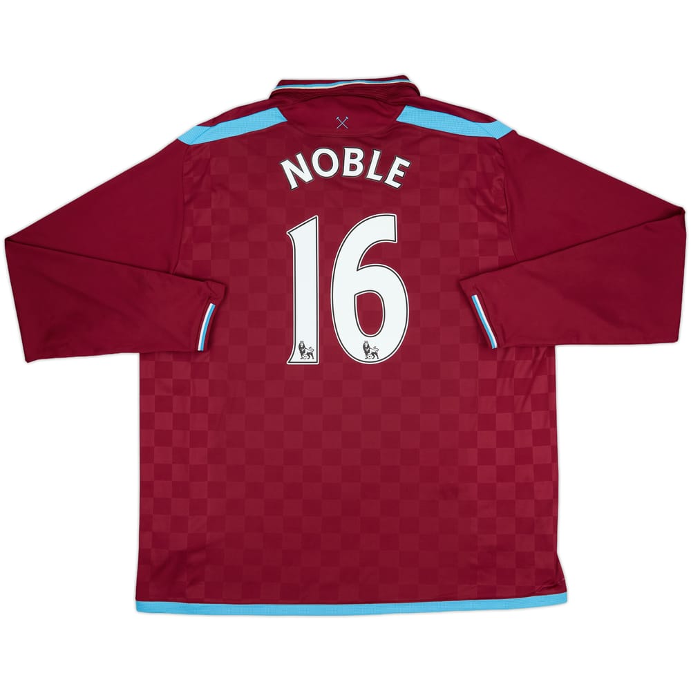2009-10 West Ham Home L/S Shirt Noble #16 - 6/10 - (XXL)