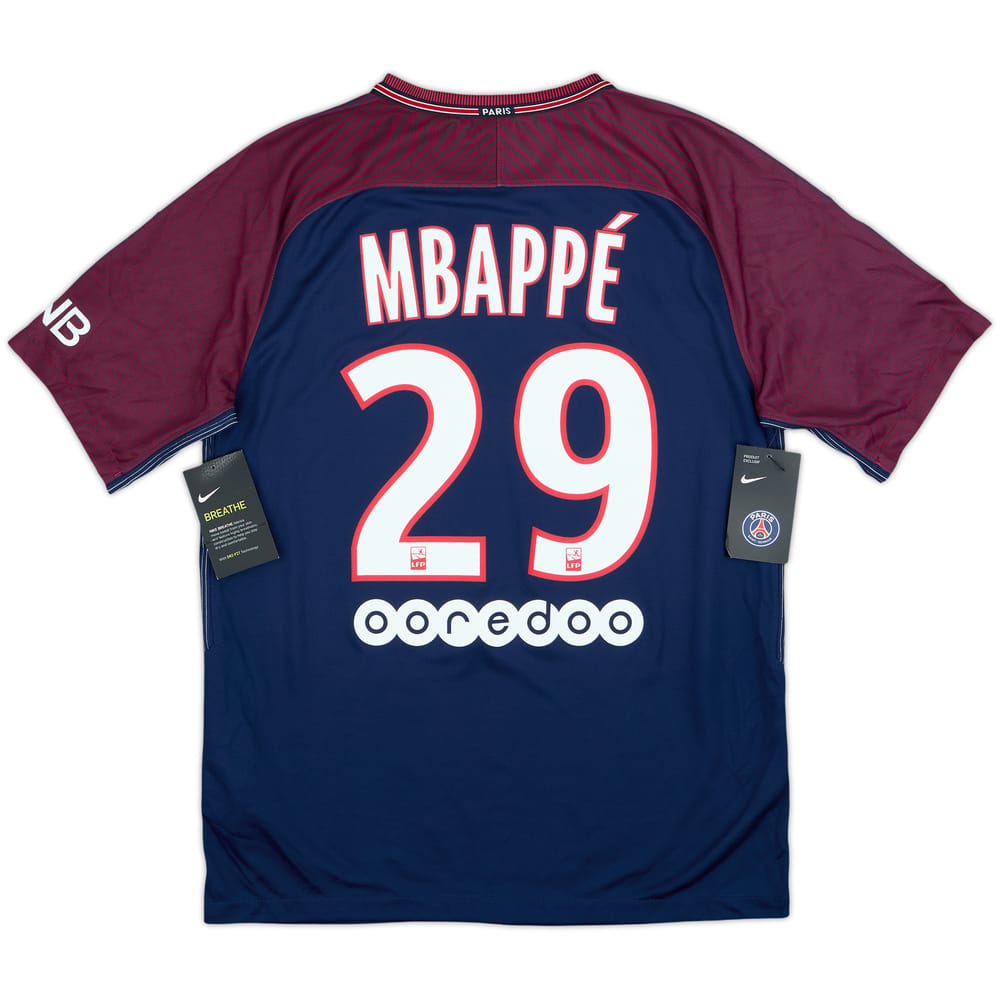 2017-18 Paris Saint-Germain Home Shirt Mbappe #29 (M)