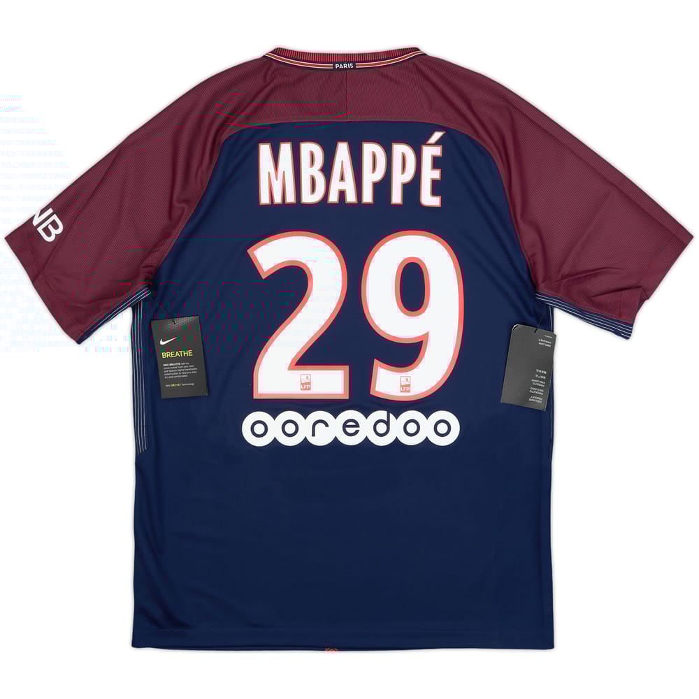 2017-18 Paris Saint-Germain Home Shirt Mbappe #29 (M)
