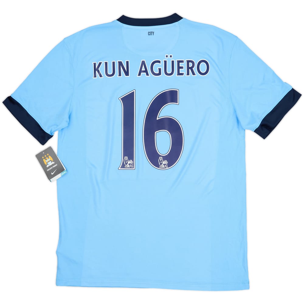 2014-15 Manchester City Home Shirt Kun Aguero #16 (L)