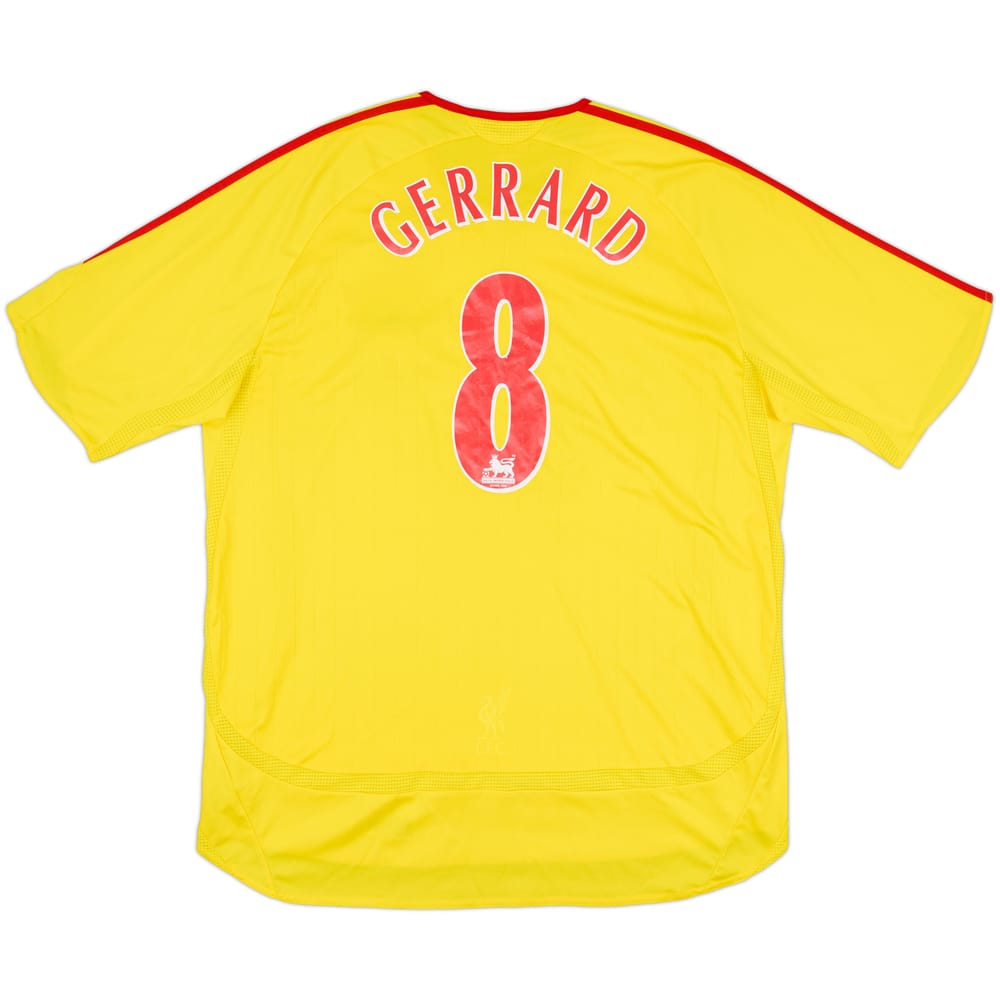 2006-07 Liverpool Away Shirt Gerrard #8 - 7/10 - (XL)