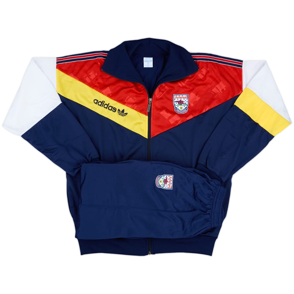 1990-92 Arsenal adidas Full Tracksuit - 10/10 - (L)