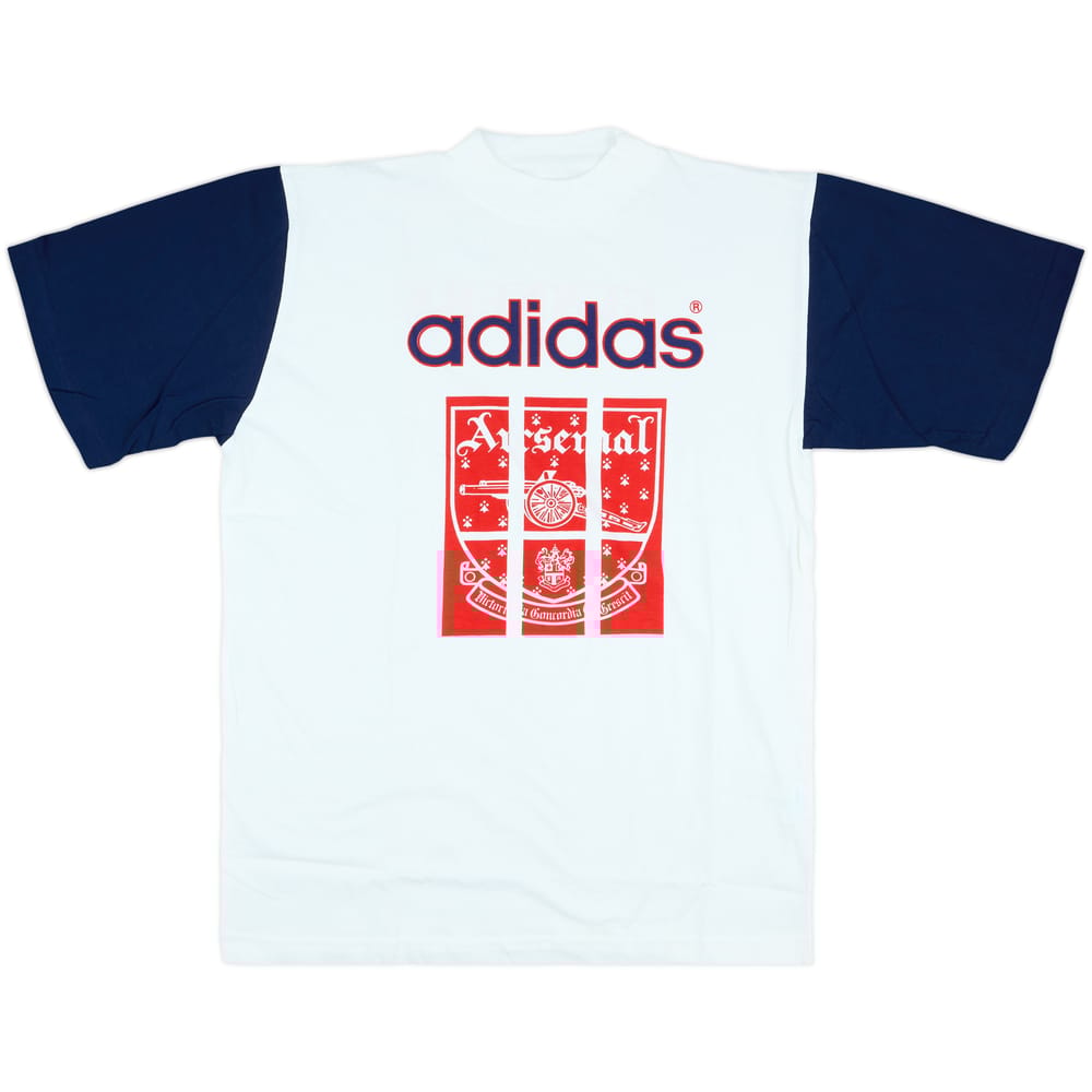 1992-93 Arsenal adidas Cotton Tee - 8/10 - (L)