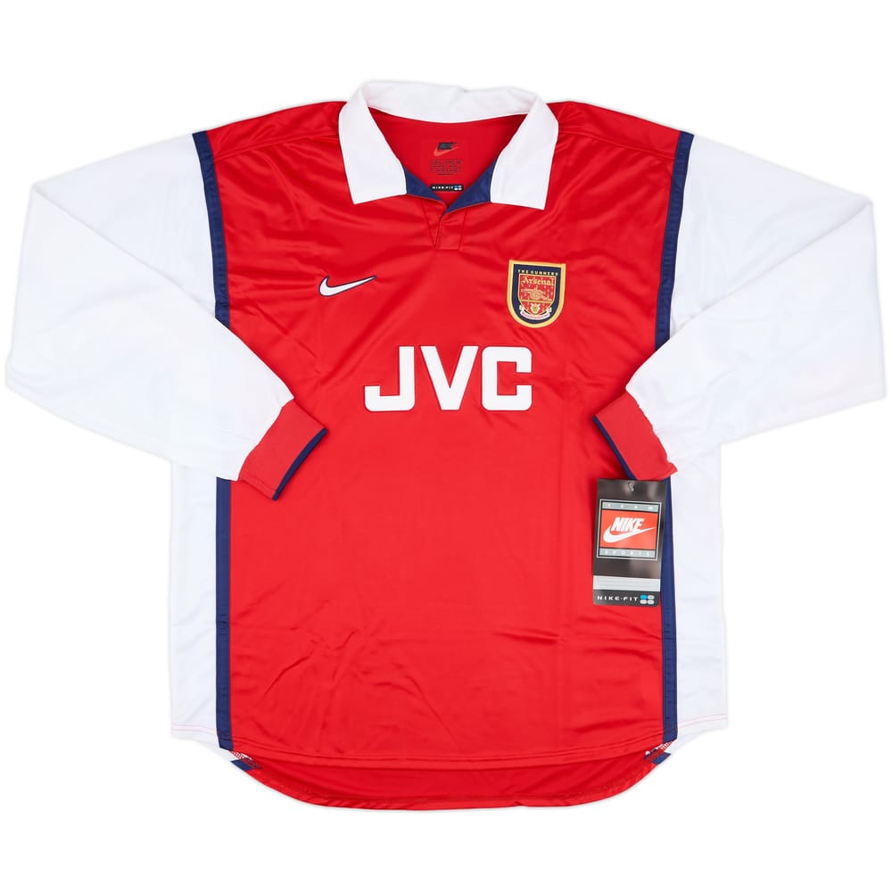 1998-99 Arsenal Player Issue Home L/S Shirt (XL)