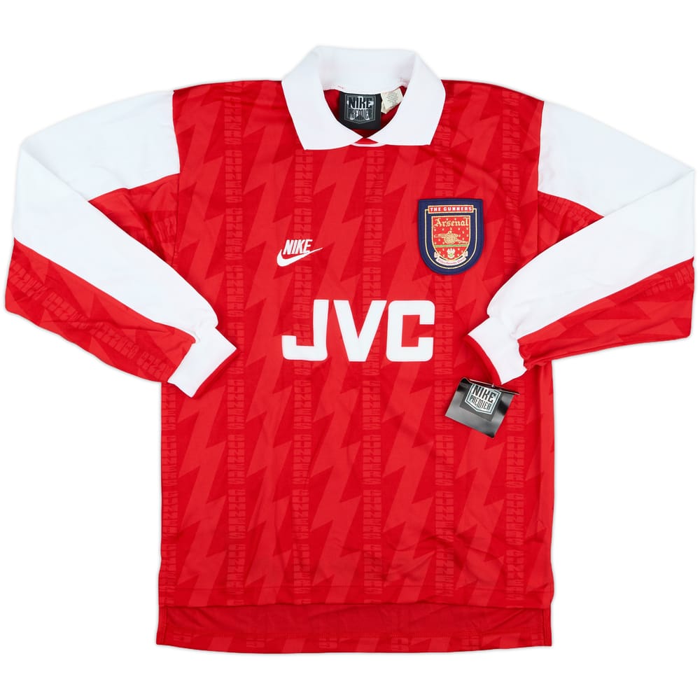 1994-96 Arsenal Player Issue Home L/S Shirt #12 (S)