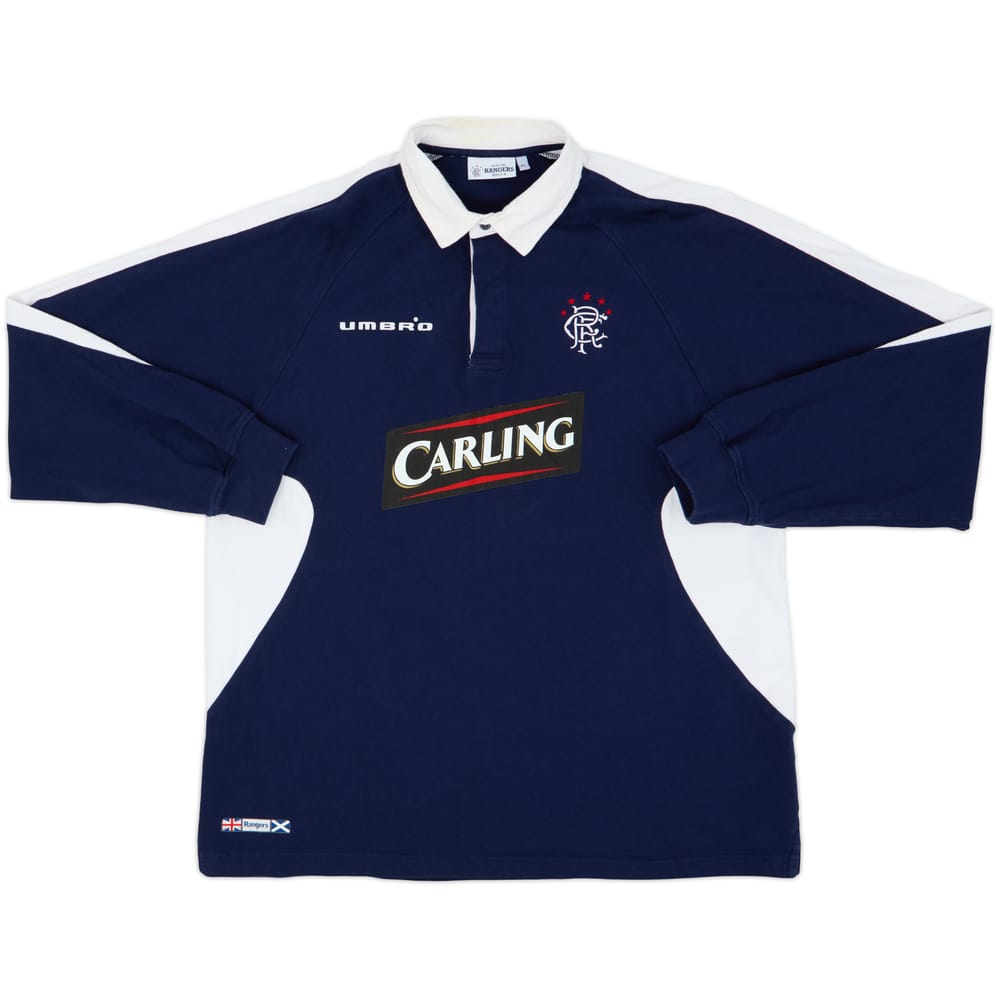 2005-06 Rangers Umbro Polo L/S Shirt - 8/10 - (XL)