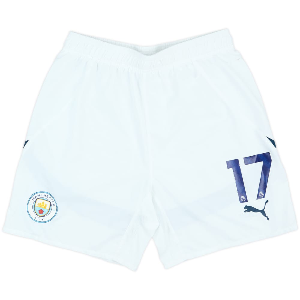 2024-25 Manchester City Match Issue Home Shorts #17 (De Bruyne)