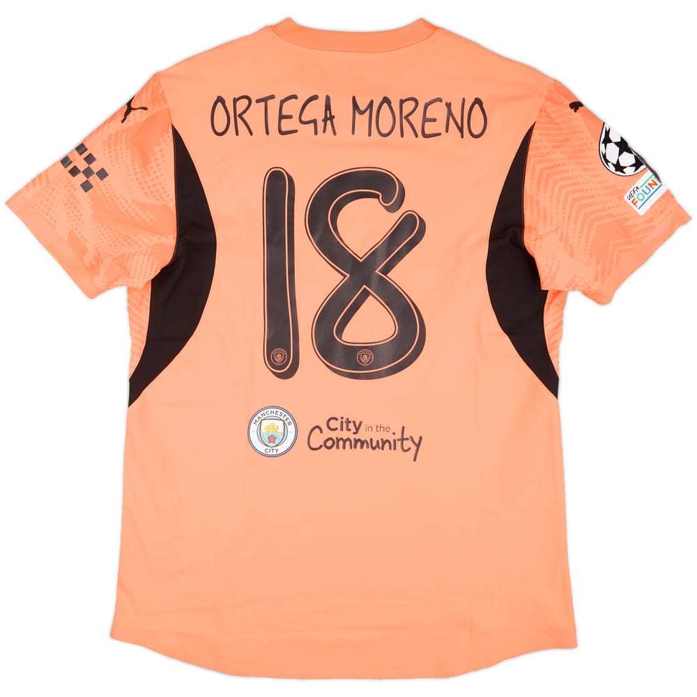 2024-25 Manchester City Match Issue Champions League GK Shirt Stefan Ortega #18