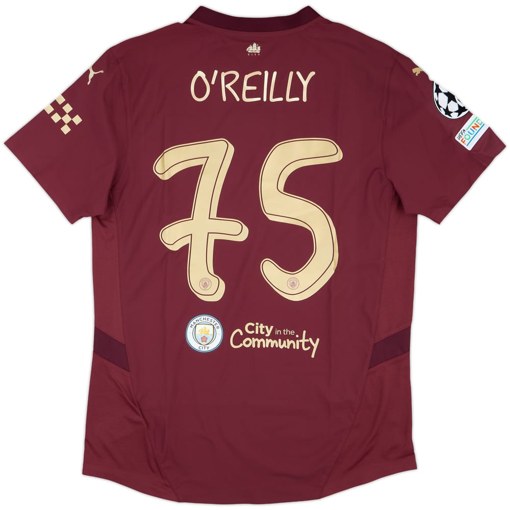 2024-25 Manchester City Match Issue Champions League Third Shirt O'Reilly #75