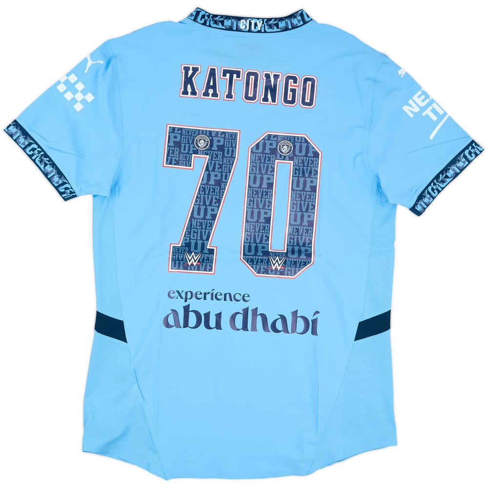 2024-25 Manchester City Match Issue Home Shirt Katongo #70