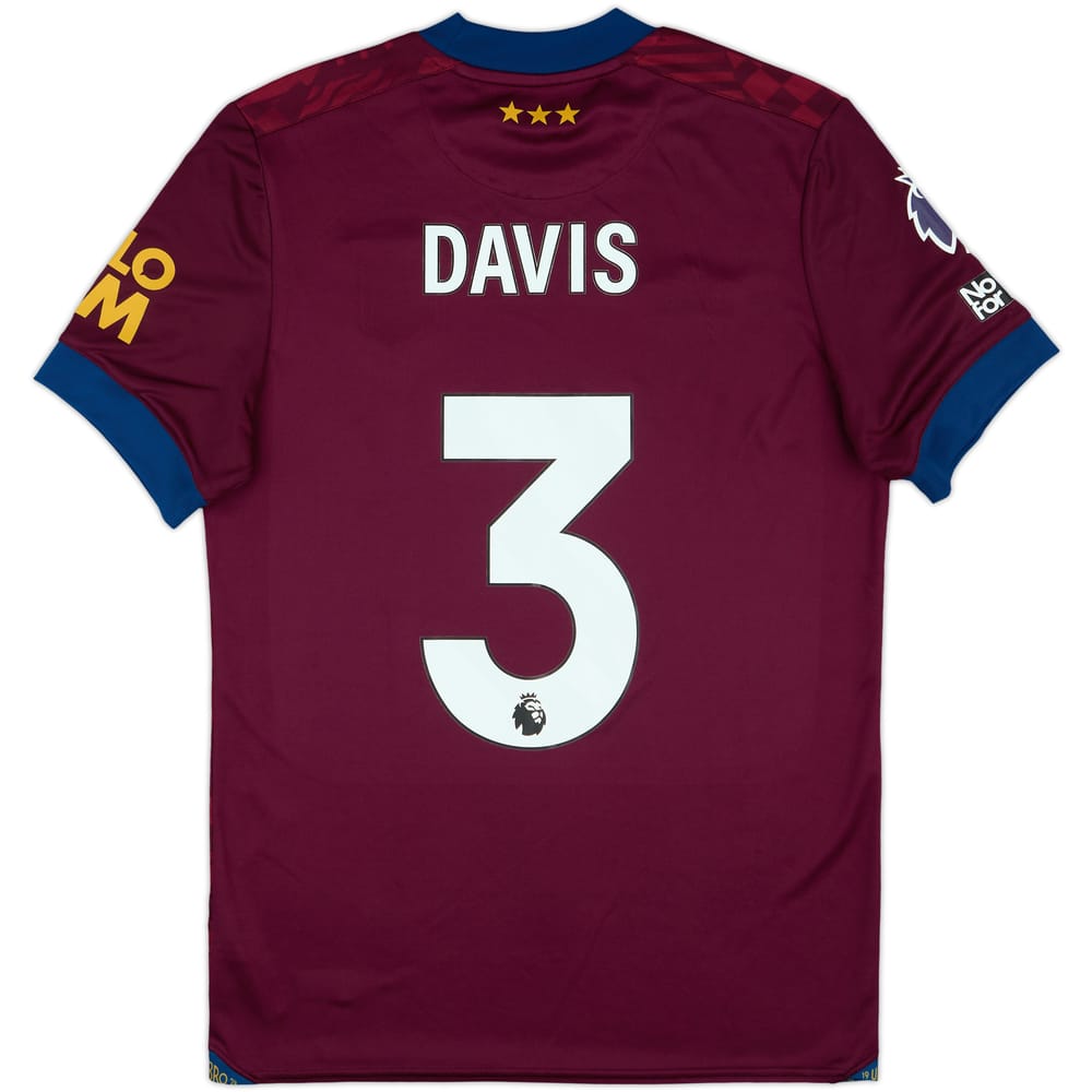 2024-25 Ipswich Match Issue Away Shirt Davis #3