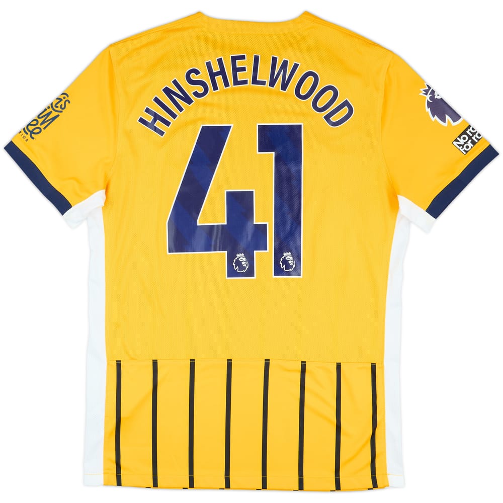 2024-25 Brighton Match Issue Away Shirt Hinshelwood #41