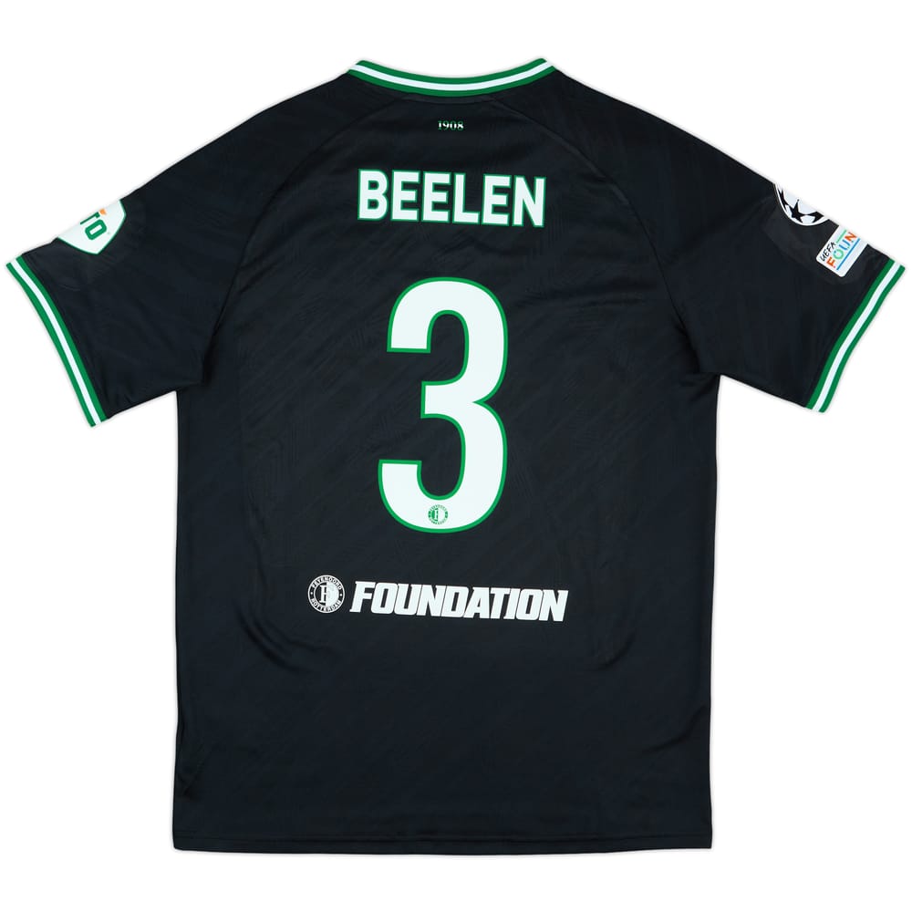 2024-25 Feyenoord Match Issue Champions League Away Shirt Beelen #3