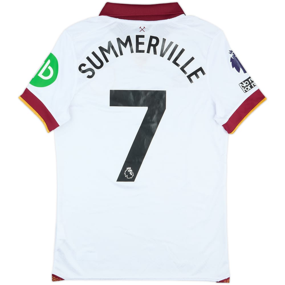 2024-25 West Ham Match Issue Third Shirt Summerville #7