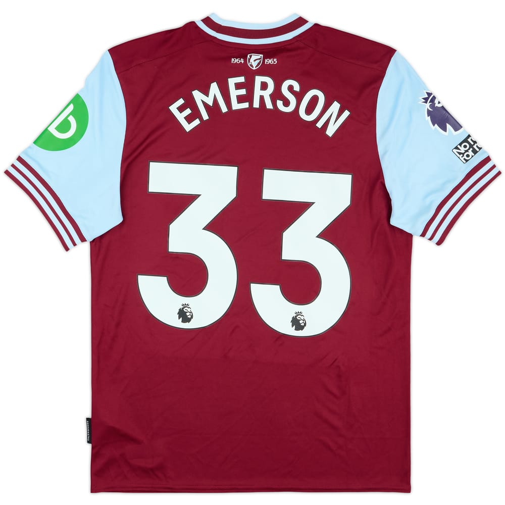 2024-25 West Ham Match Issue Home Shirt Emerson #33