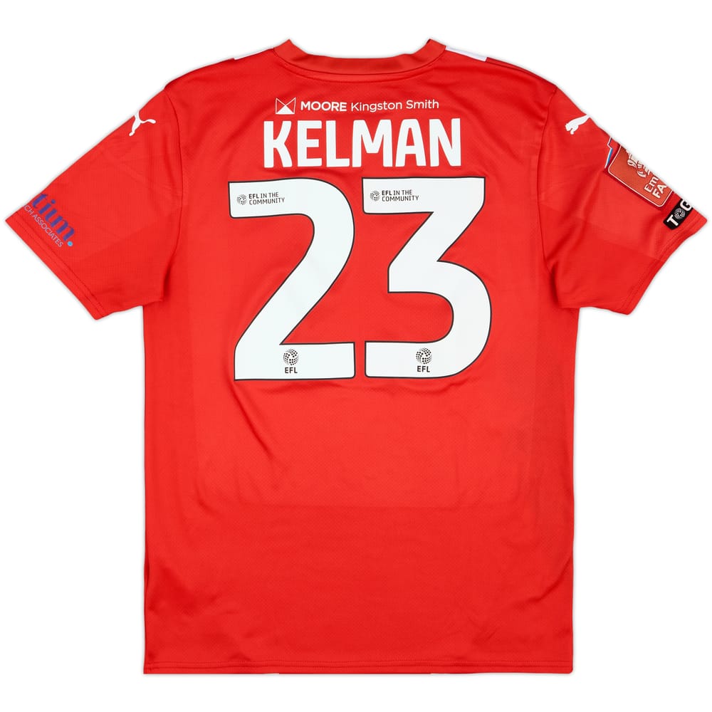 2024-25 Leyton Orient Match Issue FA Cup Home Shirt Kelman #23