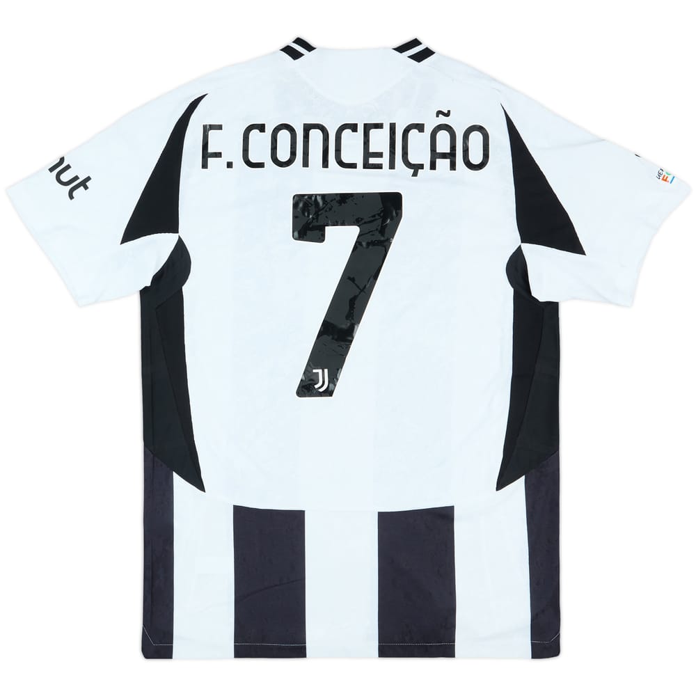 2024-25 Juventus Authentic Champions League Home Shirt F.Conceicao #7 (L)