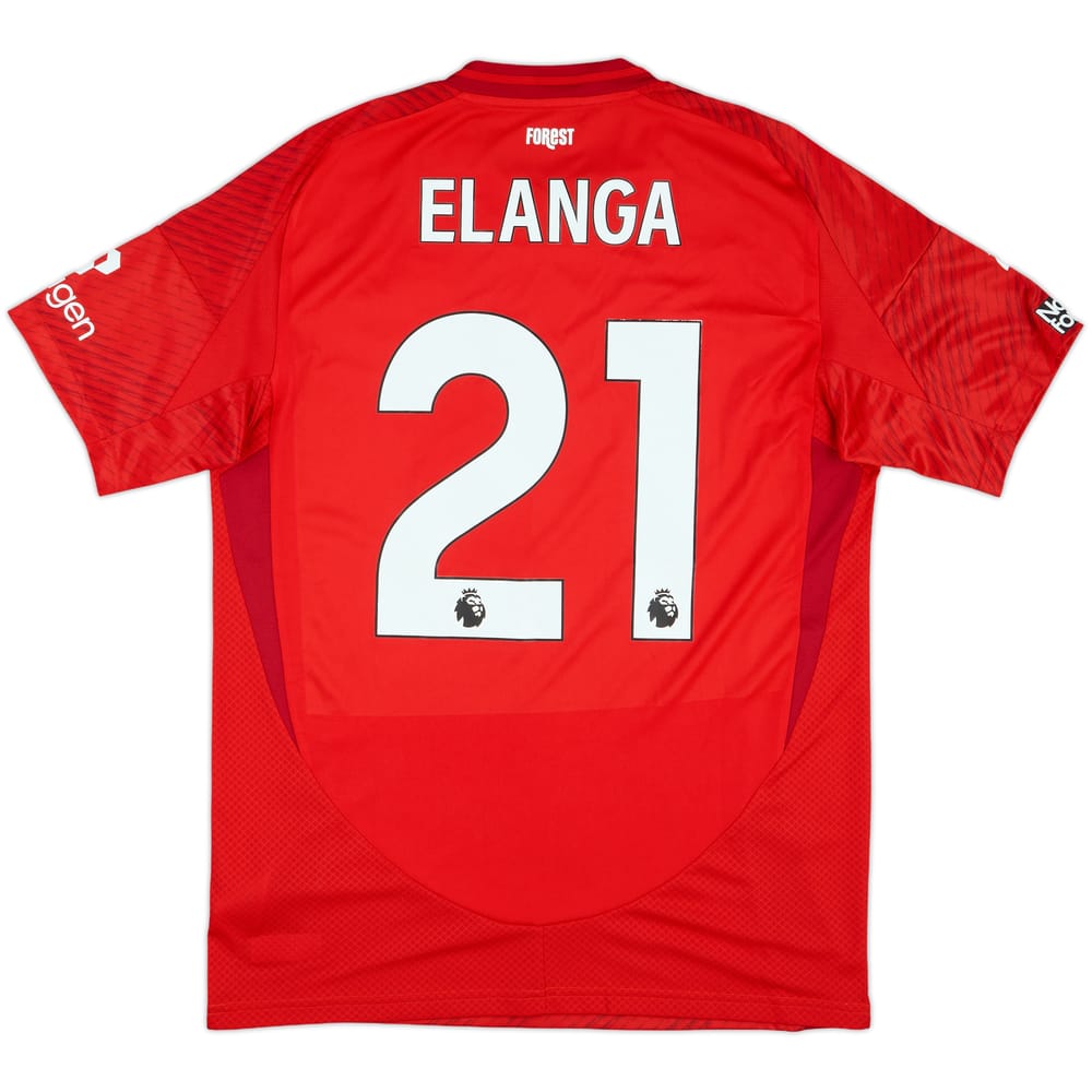 2024-25 Nottingham Forest Match Issue Home Shirt Elanga #21