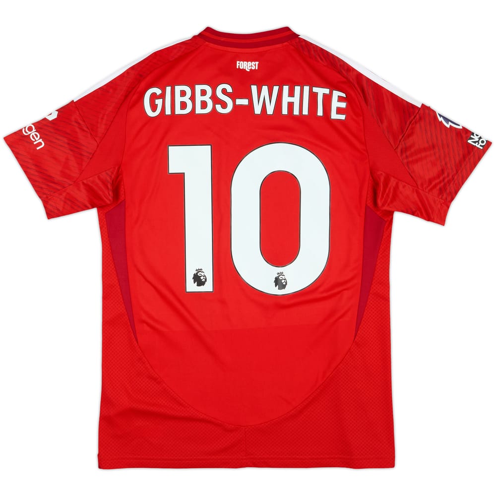 2024-25 Nottingham Forest Match Issue Home Shirt Gibbs-White #10