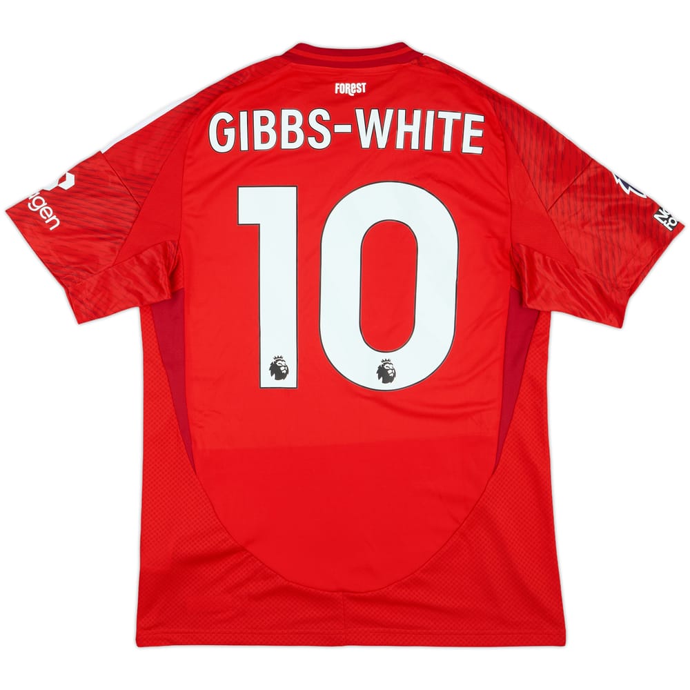 2024-25 Nottingham Forest Match Issue Home Shirt Gibbs-White #10