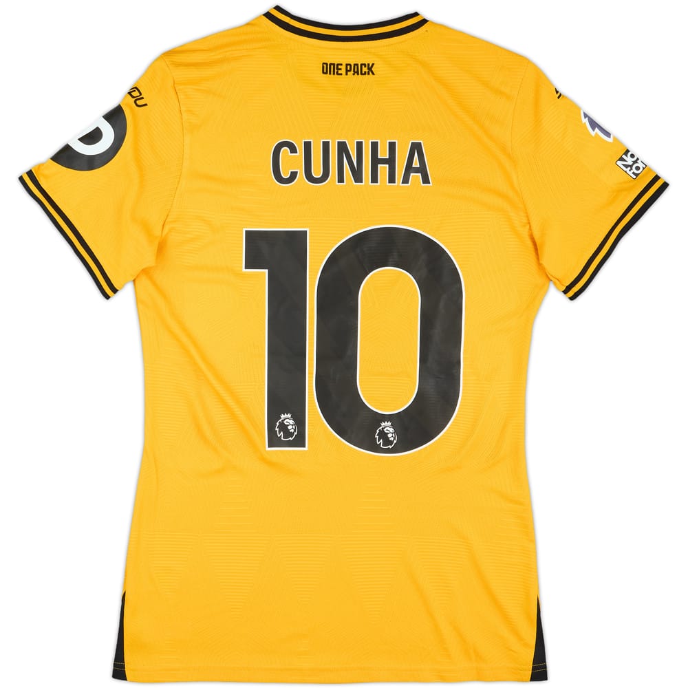 2024-25 Wolves Match Issue Home Shirt Cunha #10