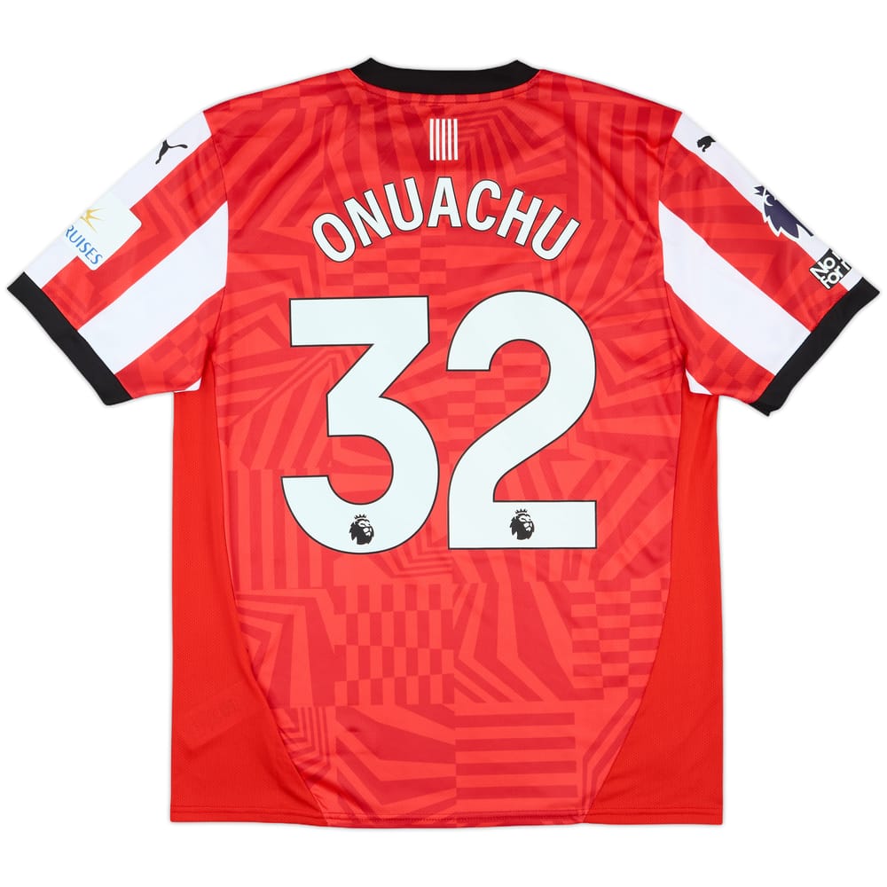2024-25 Southampton Match Issue Home Shirt Onuachu #32