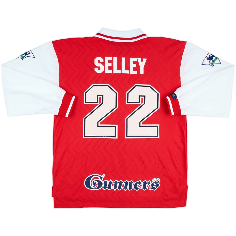 1996-97 Arsenal Match Issue Home L/S Shirt Selley #22