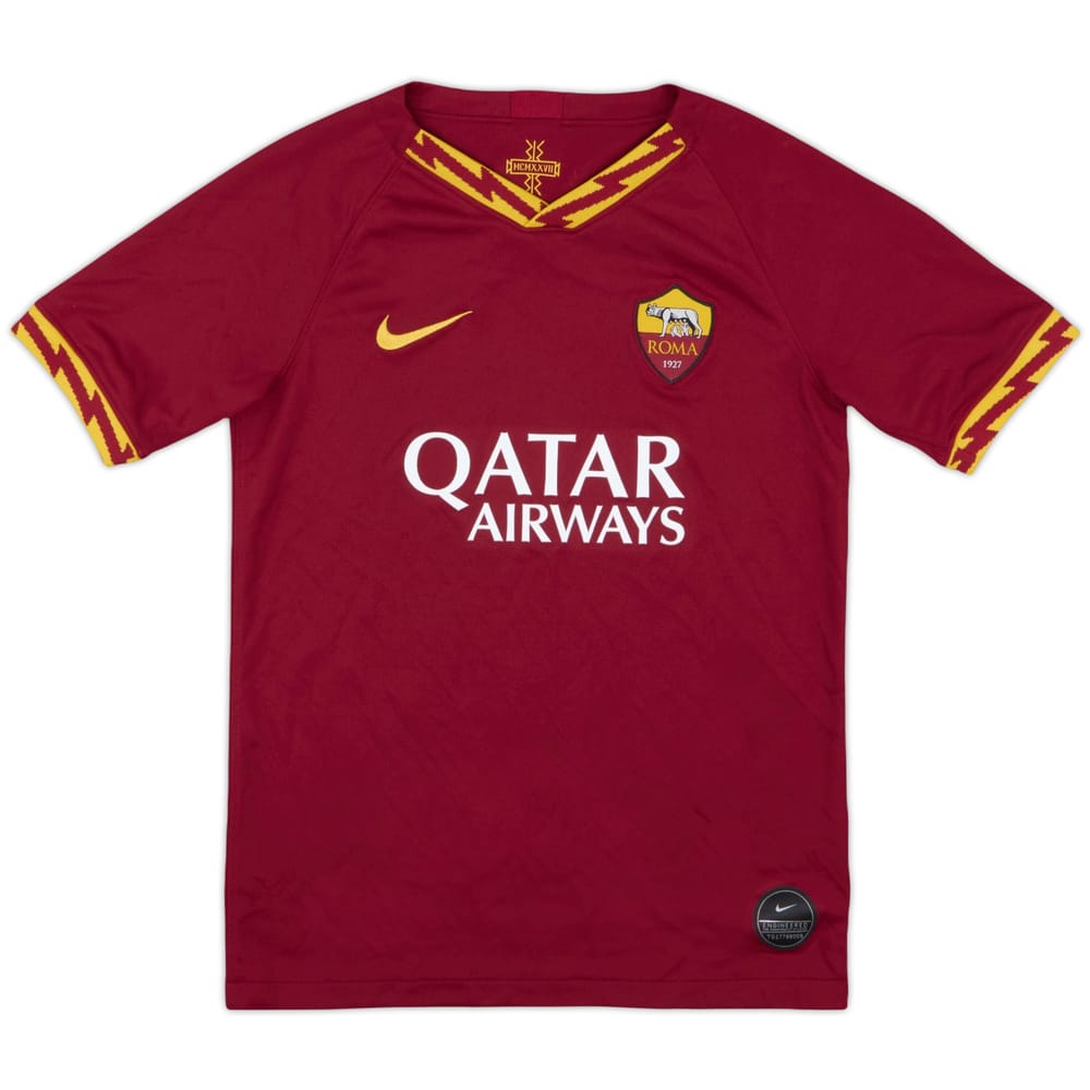 2019-20 Roma Home Shirt - 7/10 - (M.Boys)